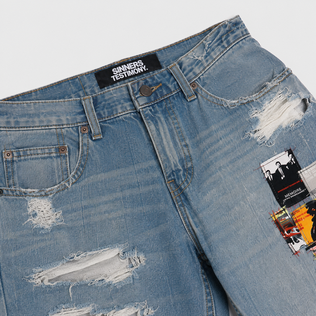 S.T.X PATCHWORK DENIM