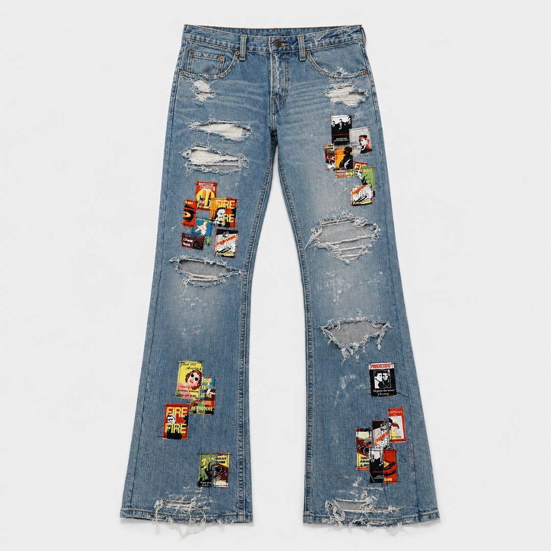 S.T.X PATCHWORK DENIM