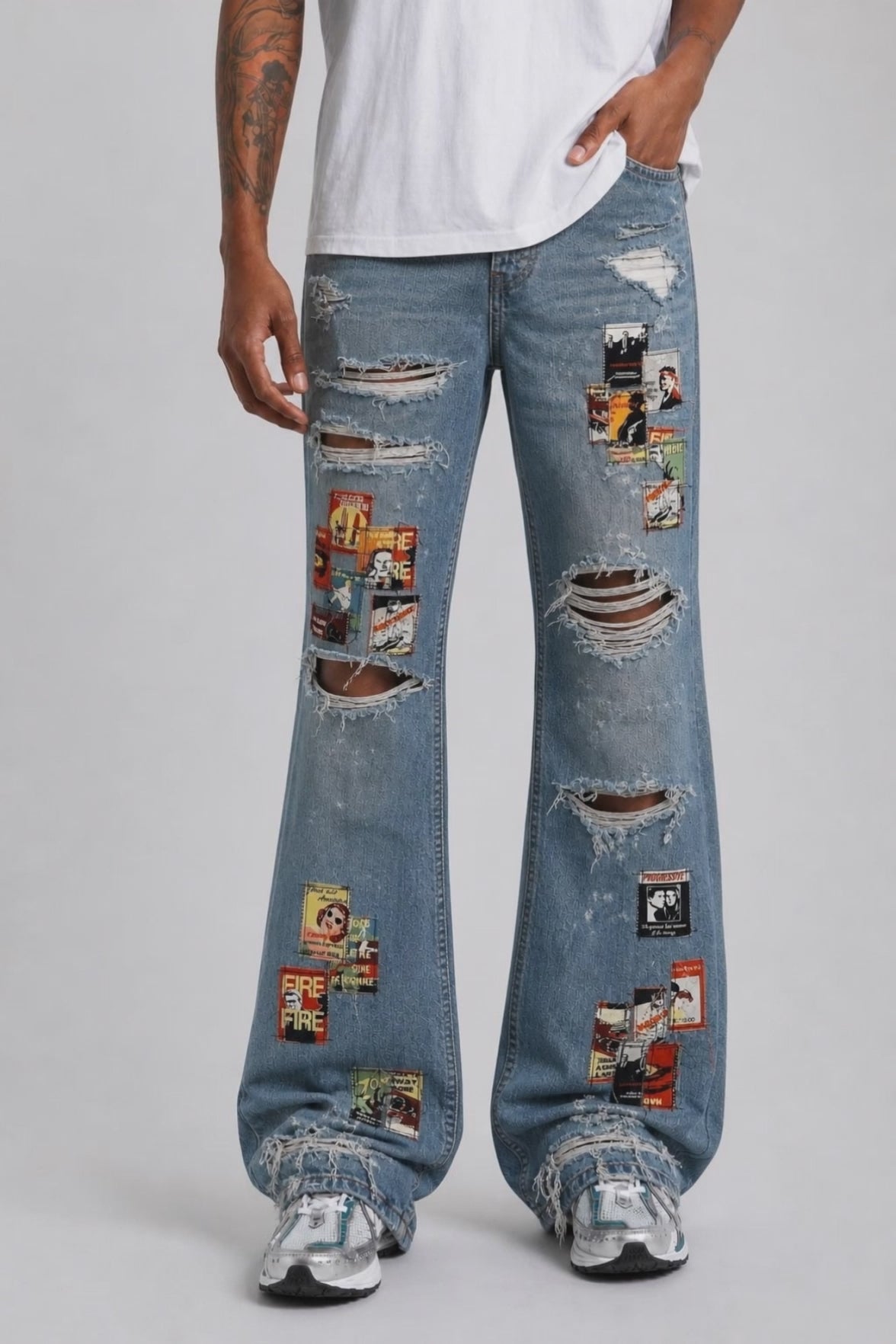 S.T.X PATCHWORK DENIM